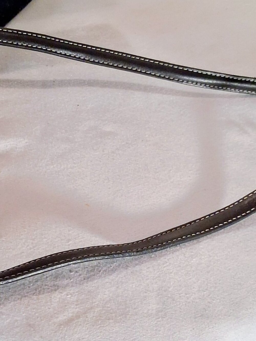 FOSSIL Monogram Canvas Crossbody Bag Tan Black F Logo Print Buckle Front Purse - Picture 12 of 12